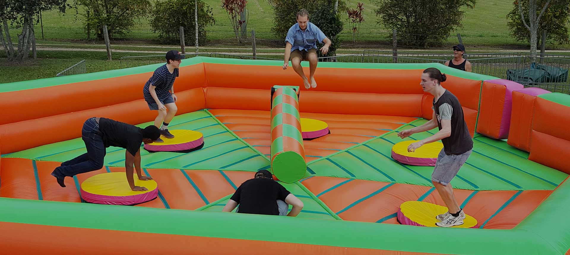 Jubilee Entertainment Wipeout Challenge for hire Brisbane